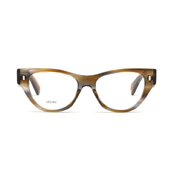 NEW CELINE EYEGLASSES CL50012I 055 WOMEN ROUND HAVANA CL 50012I 055 - Picture 1 of 3